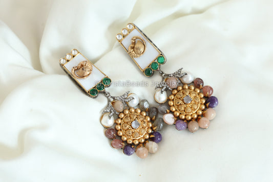 Semi Precious Stone Earrings