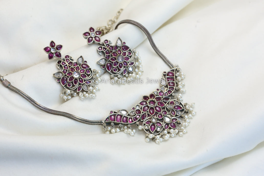 Silver Replica Kemp Necklace Set