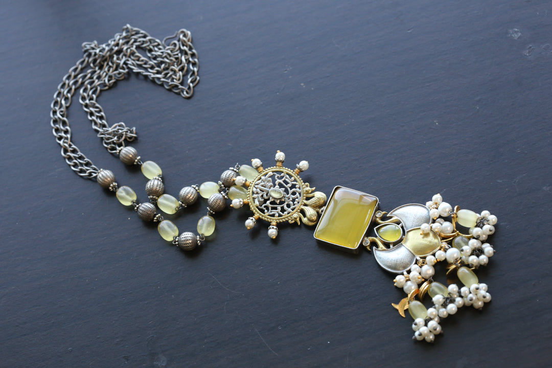 Dainty Chain Necklace - Yellow