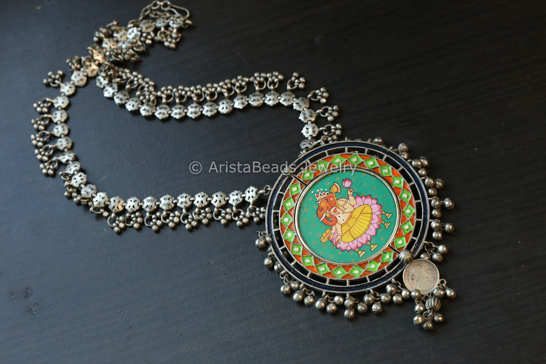 Oxidized Hand-Painted & Enamel Necklace - Style 7