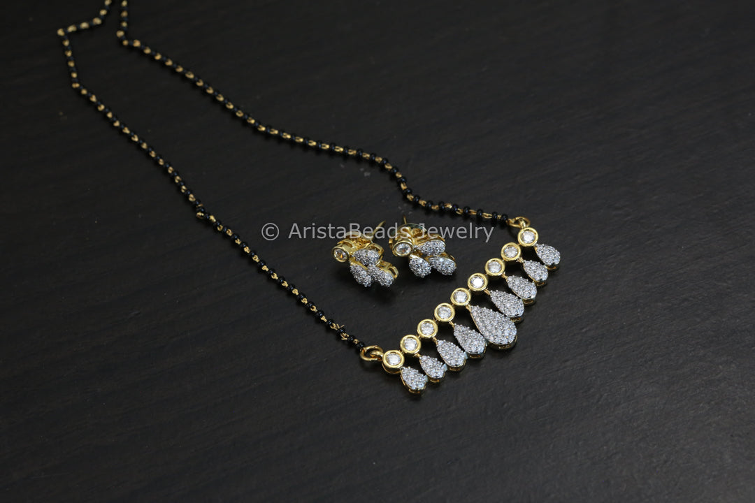 Black Bead Gold Necklace - Stye 1 – AristaJoules