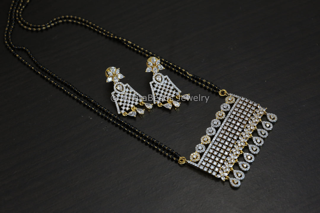 Black Bead Gold Necklace - Stye 2 – AristaJoules
