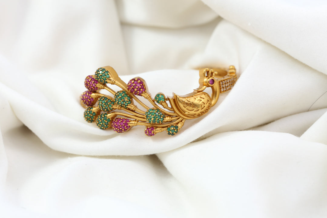 Mayura Multicolor CZ Bracelet (Openable)