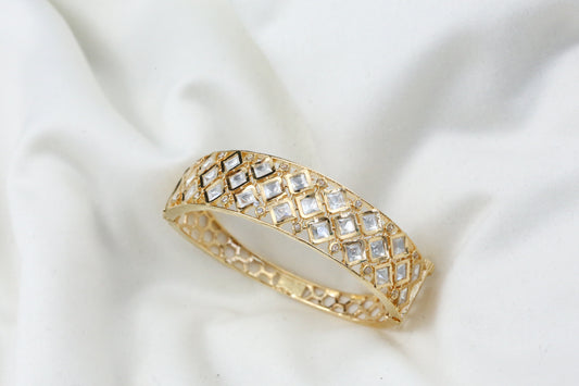 Premium Polki Bracelet -All Clear (Openable)
