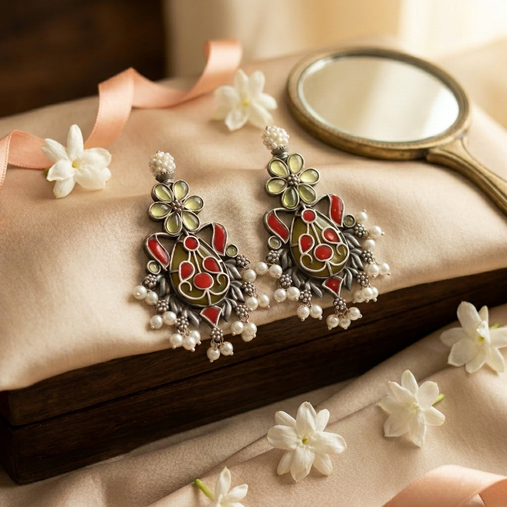 Lara Fusion Earrings - Yellow