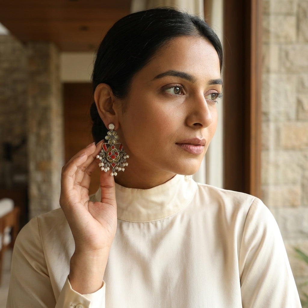 Lara Fusion Earrings - Yellow
