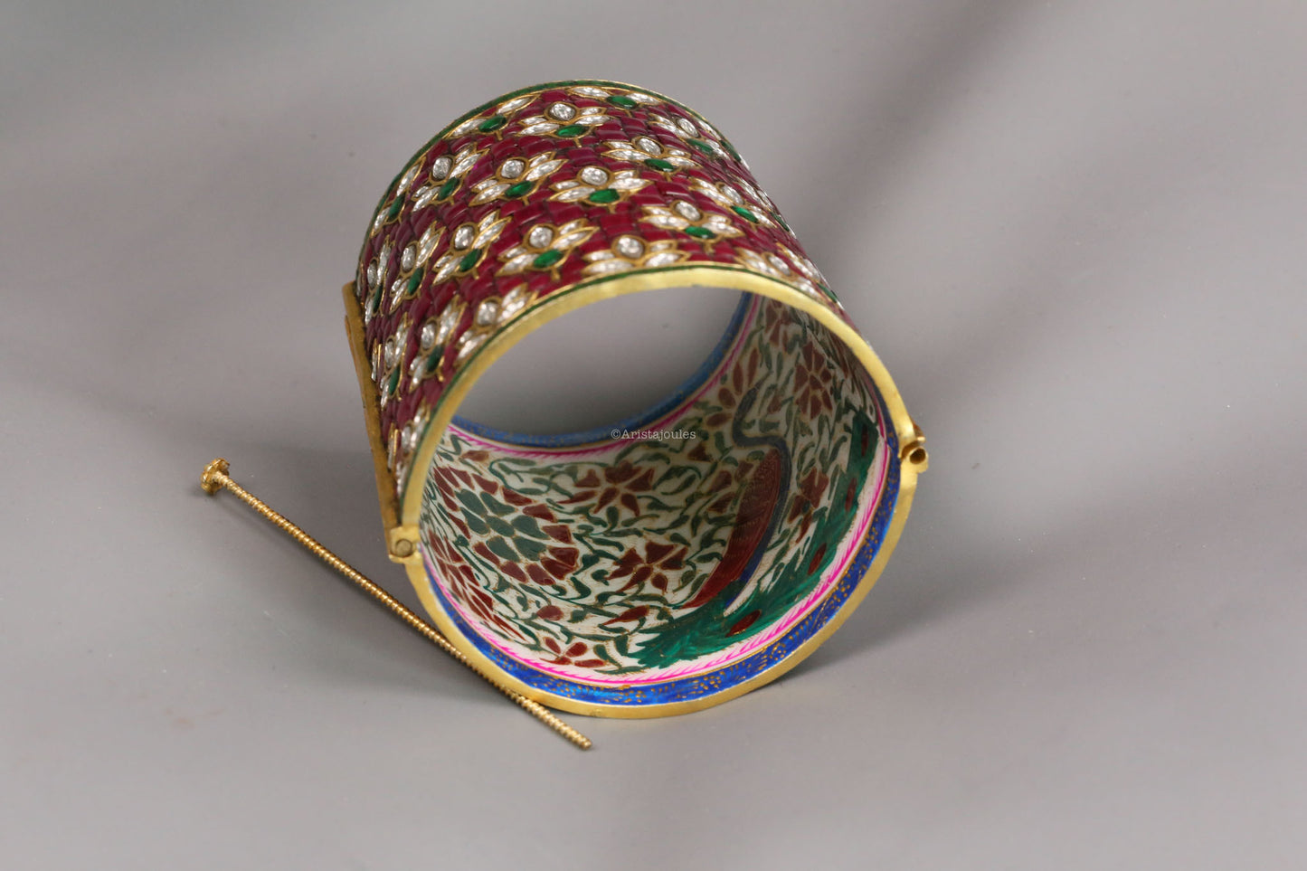 Yuvrani Designer Jadau Kundan Bangle (Openable)