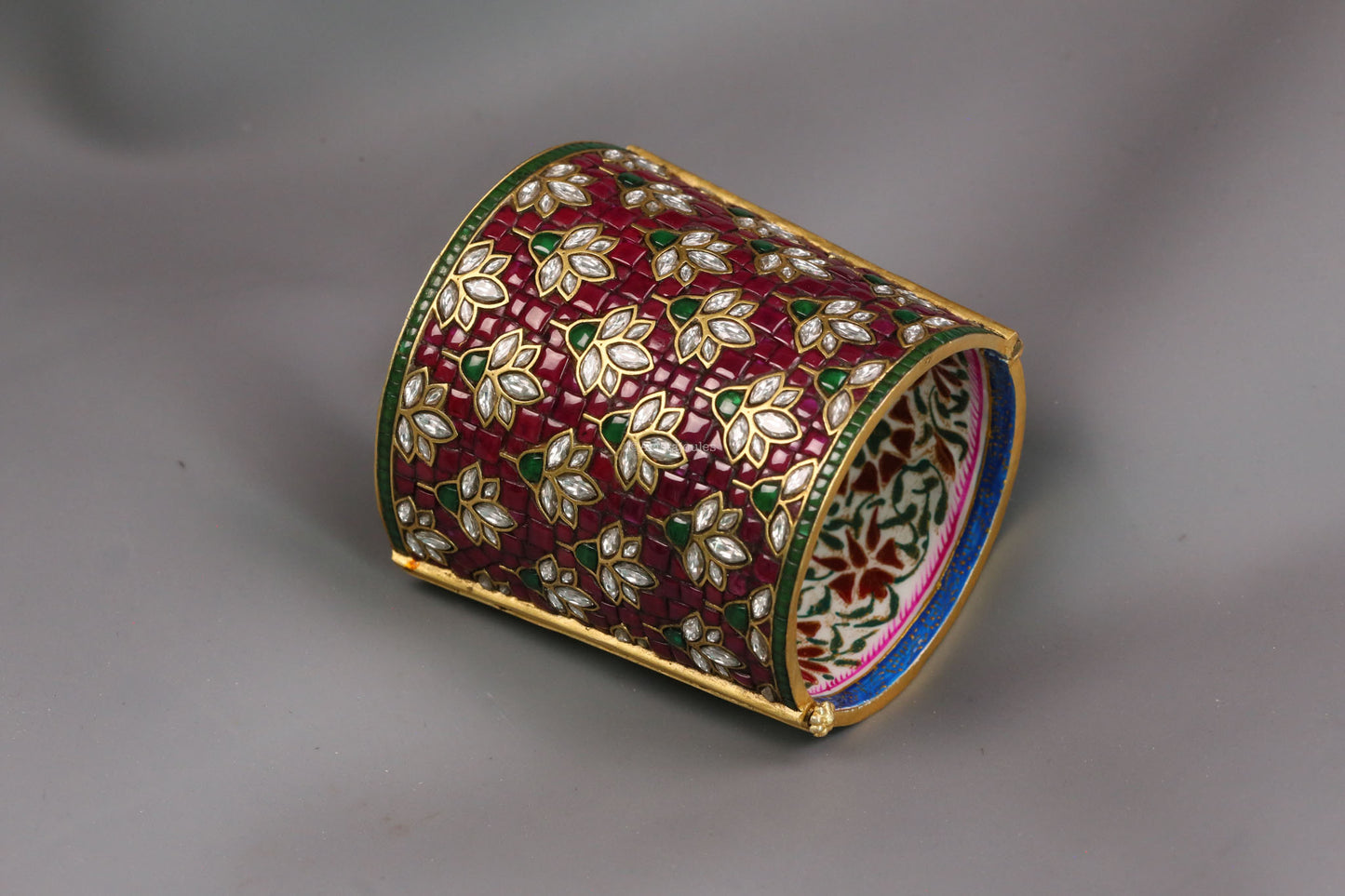 Yuvrani Designer Jadau Kundan Bangle (Openable)