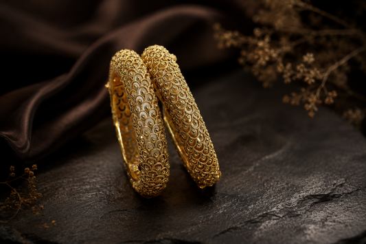 Gold Plated Bangles (Openable 2.4)