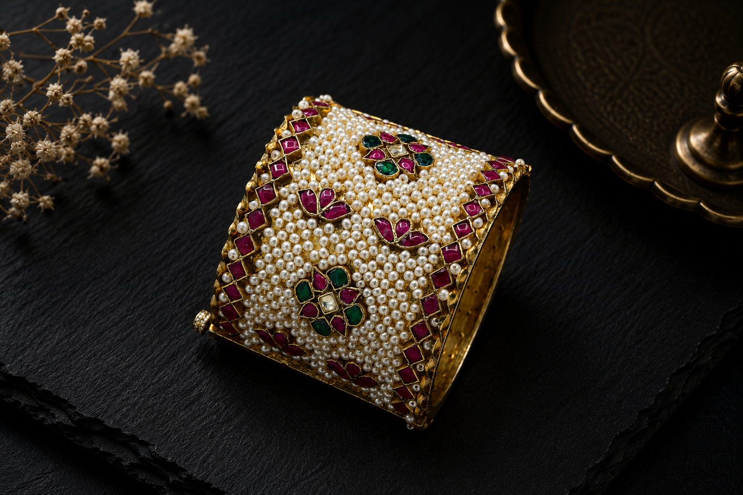 Saanvi Pachi  Kundan Bangle Cuff
