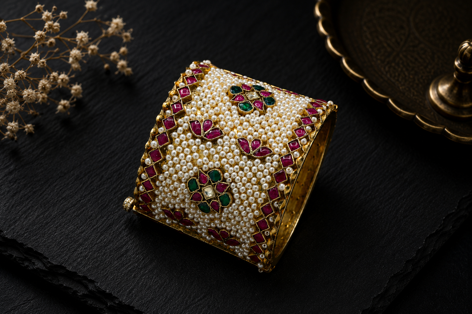 Saanvi Pachi  Kundan Bangle Cuff