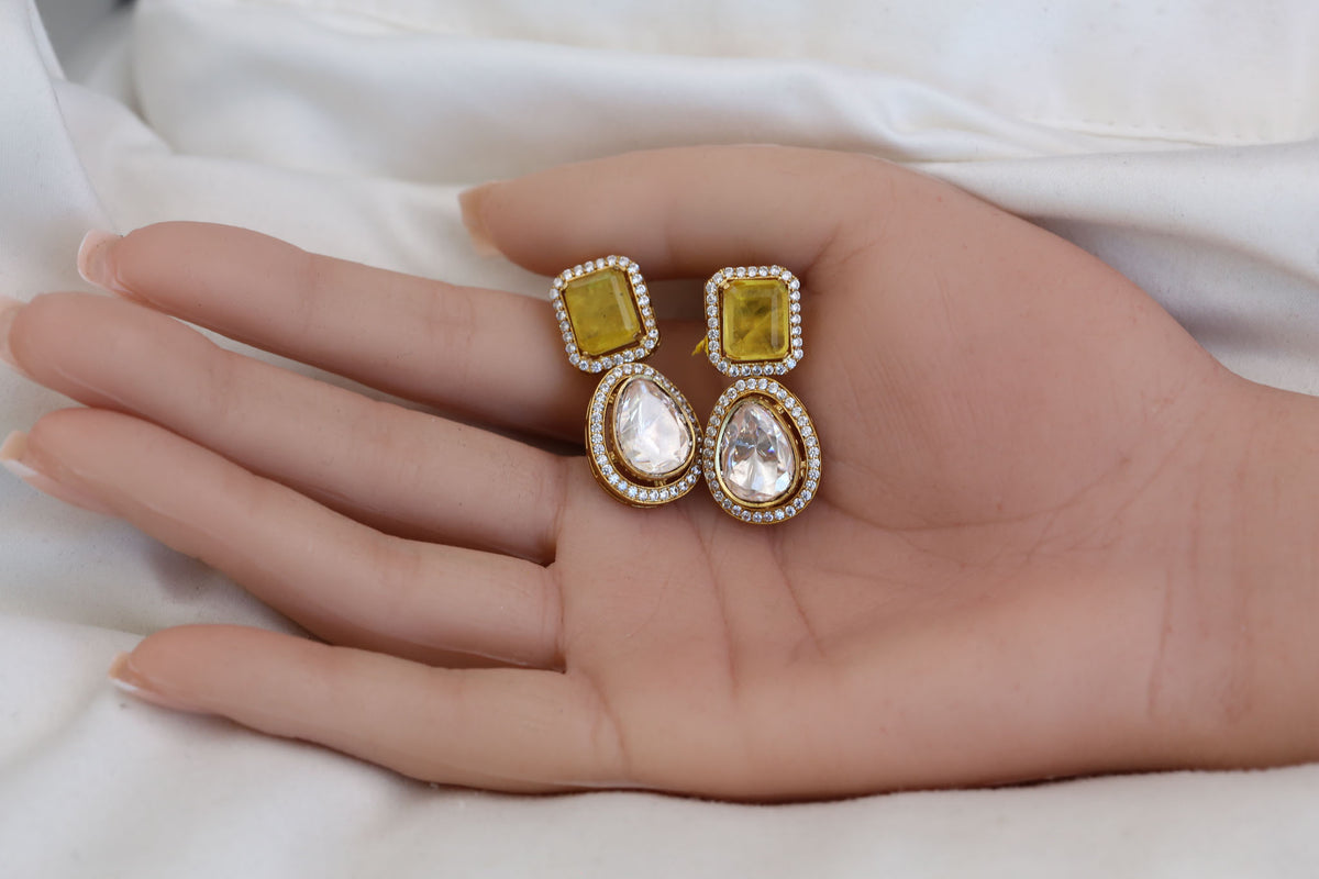 Remya LV polki Doublet Earrings