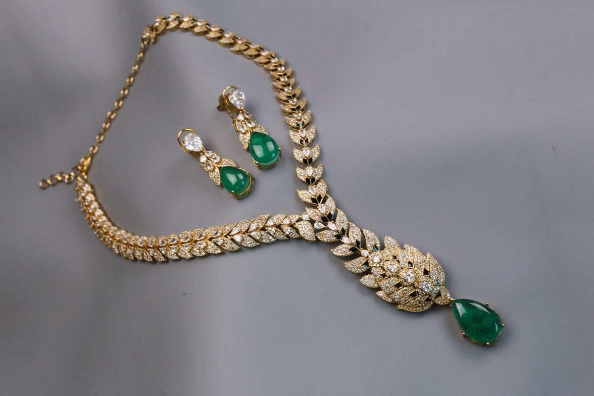 Deepika CZ, Enamel & Doublet Set (colors available)