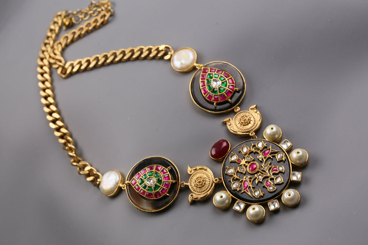 Handcrafted Fusion Designer Kundan Set