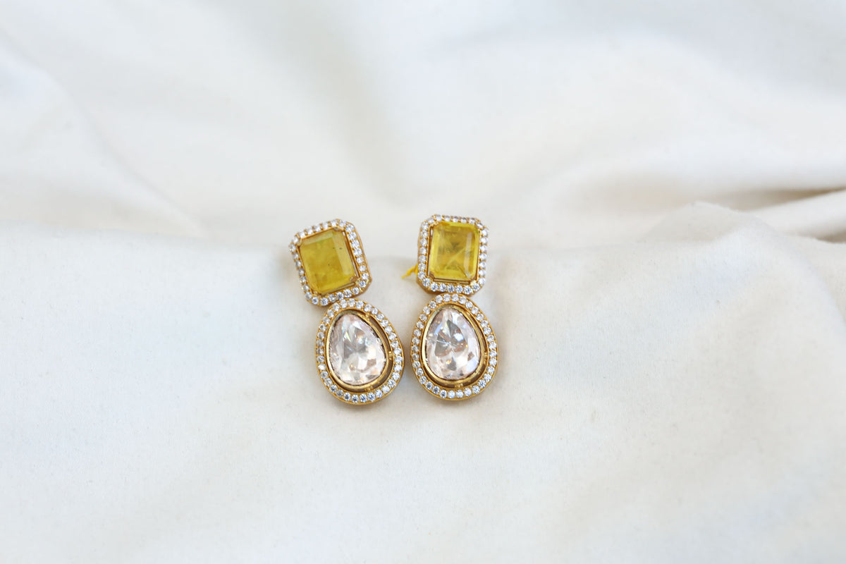 Remya LV polki Doublet Earrings