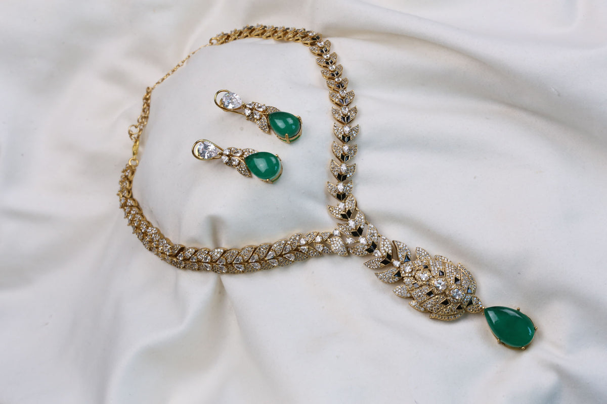 Deepika CZ, Enamel & Doublet Set (colors available)