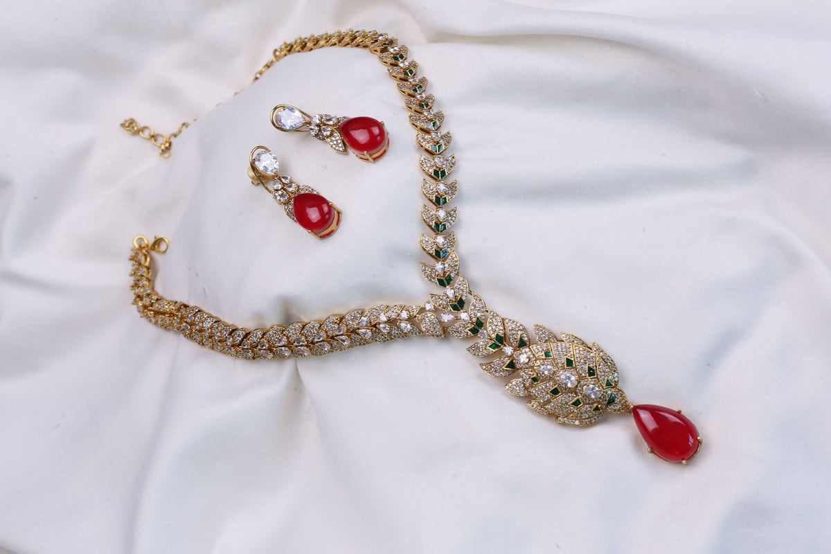Deepika CZ, Enamel & Doublet Set (colors available)