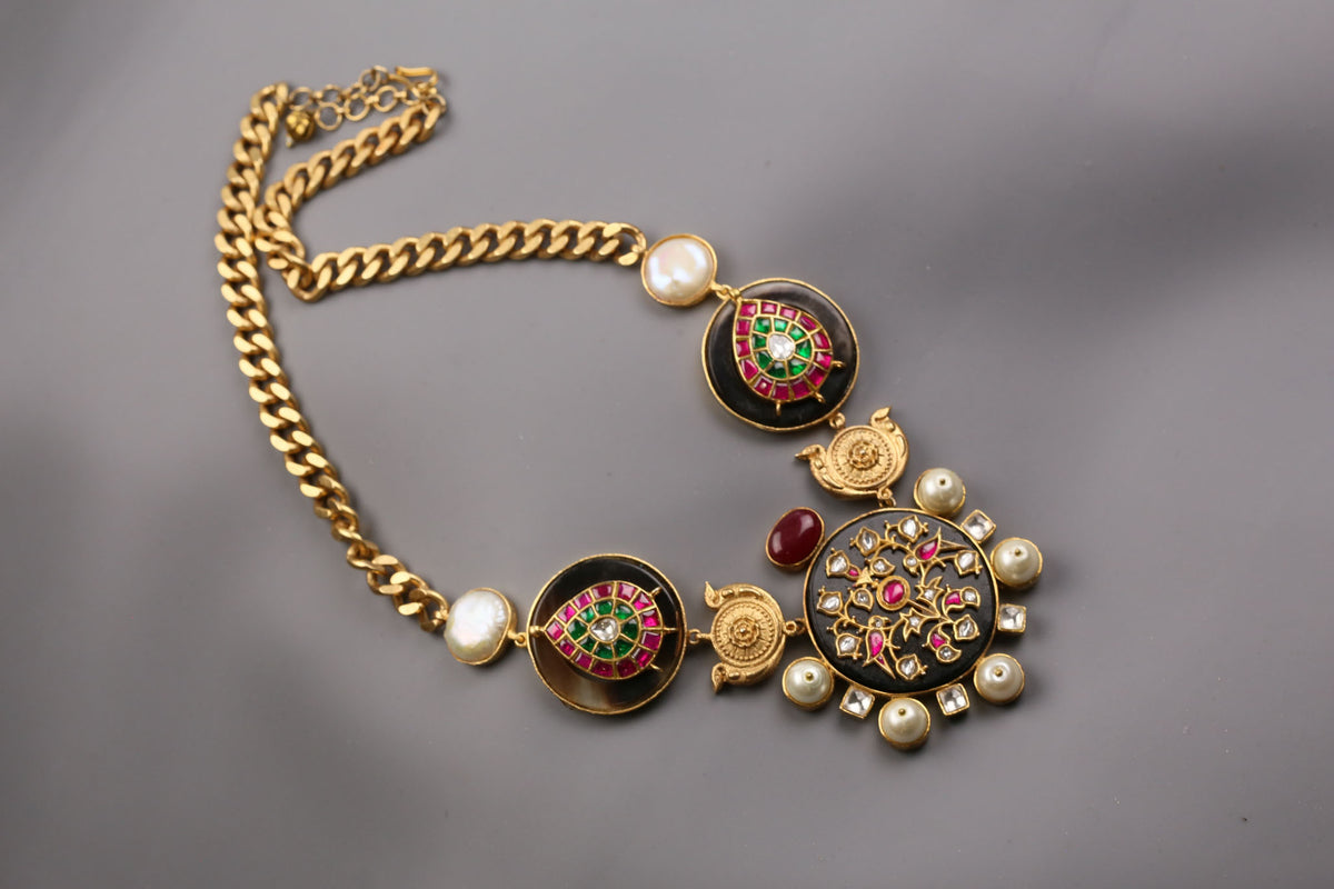 Handcrafted Fusion Designer Kundan Set
