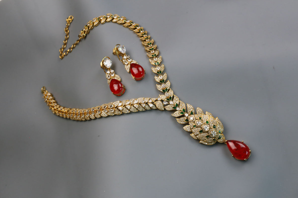 Deepika CZ, Enamel & Doublet Set (colors available)