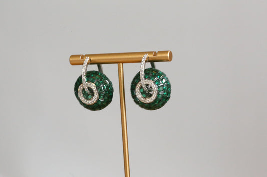 Premium Invisible Setting Hoops - Green