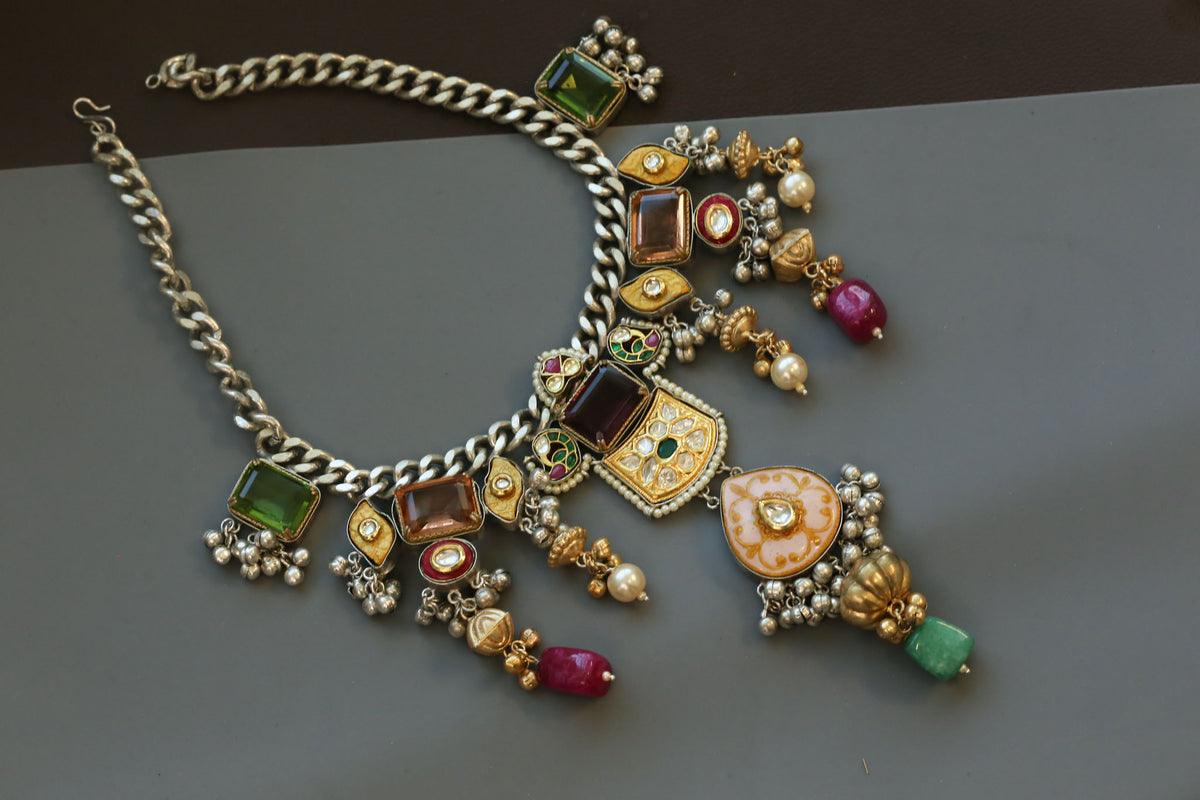 Fusion Kundan & Doublet Necklace- Color 1