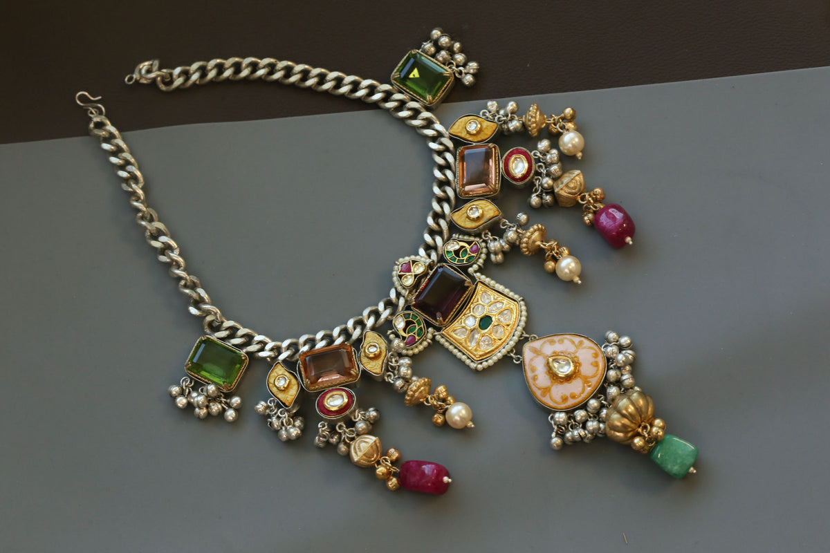 Fusion Kundan & Doublet Necklace- Color 1