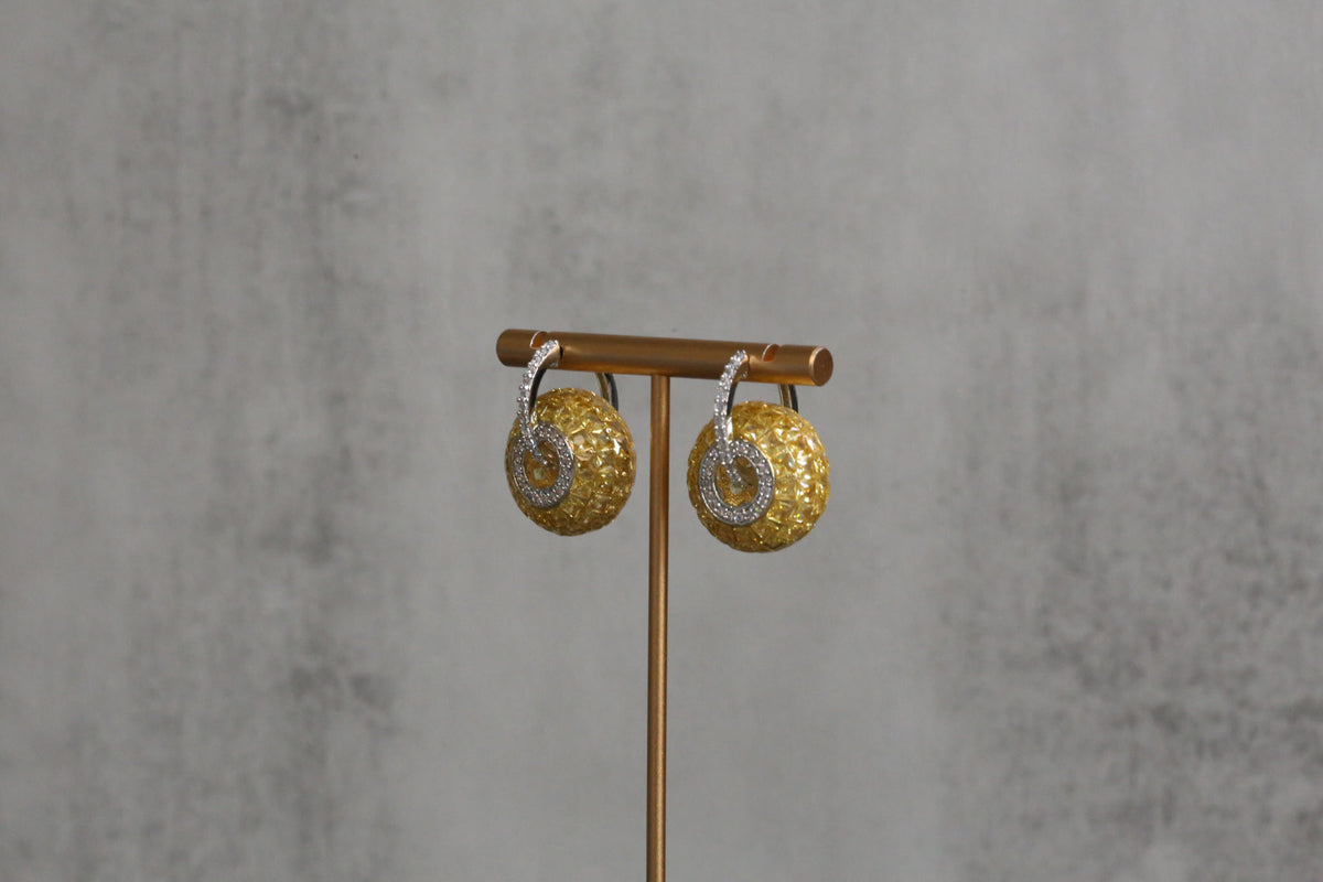 Premium Invisible Setting Hoops - Yellow