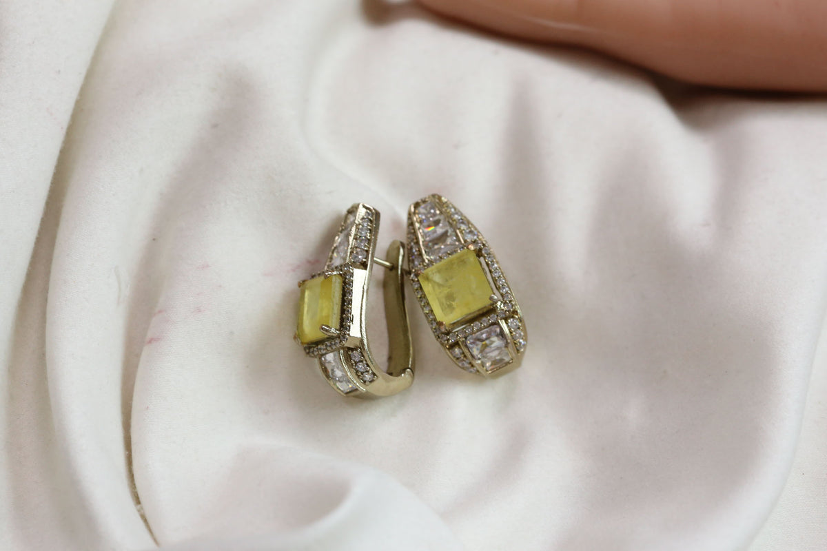 Premium CZ Doublet Hoops - Colors Available