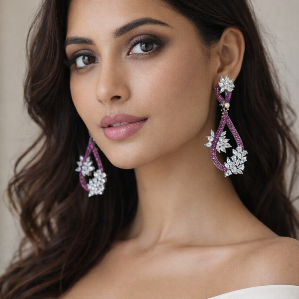 Amoura Pave Setting CZ Earrings