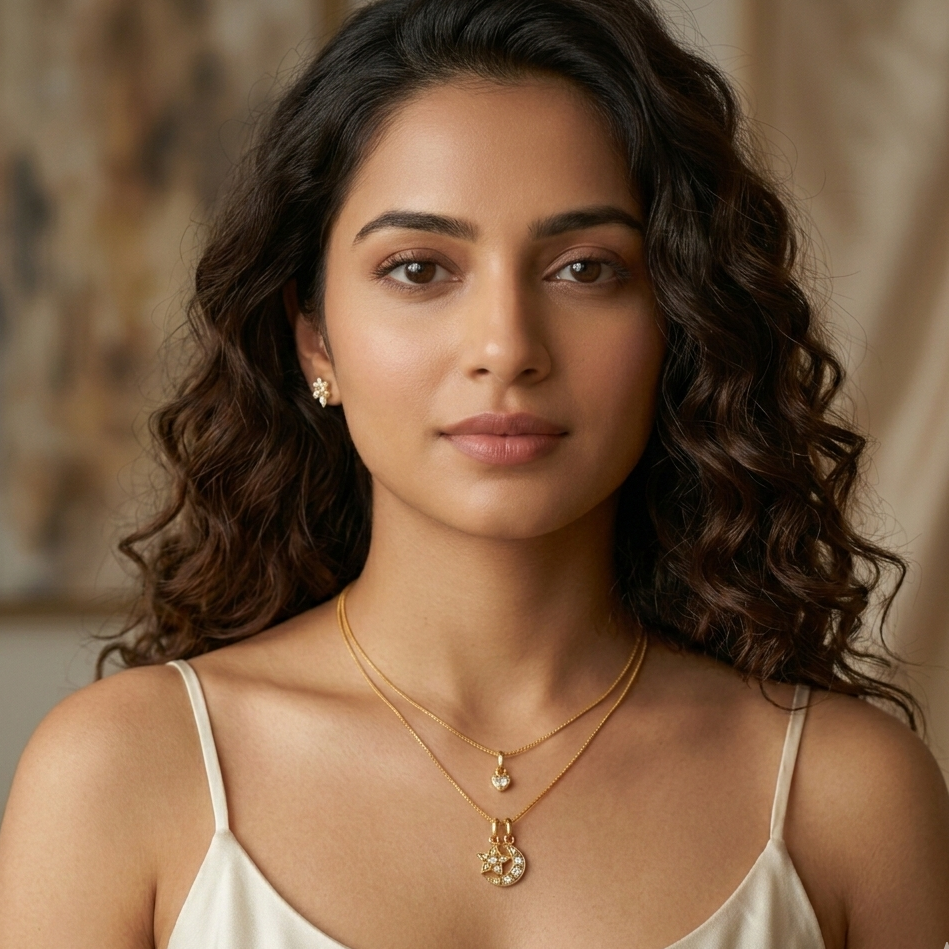 Layered Contemporary Jadau Kundan Necklace