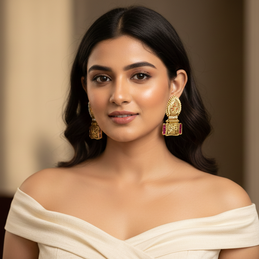 Kalash Jadau Kundan Earrings