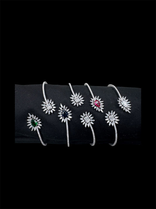 Openable Diamond Setting CZ  Bracelet - ABJ-B101-23