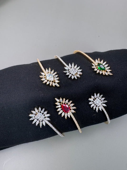 Openable Diamond Setting CZ  Bracelet - ABJ-B101-24