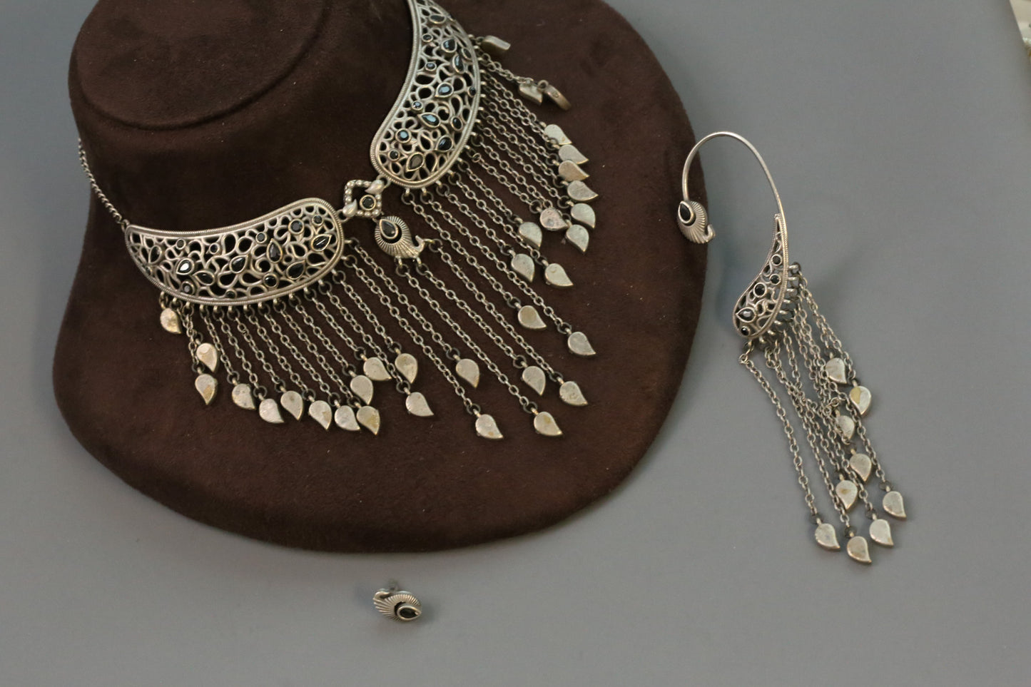 Kinjal Dave Style Fusion Oxidized Set - Black