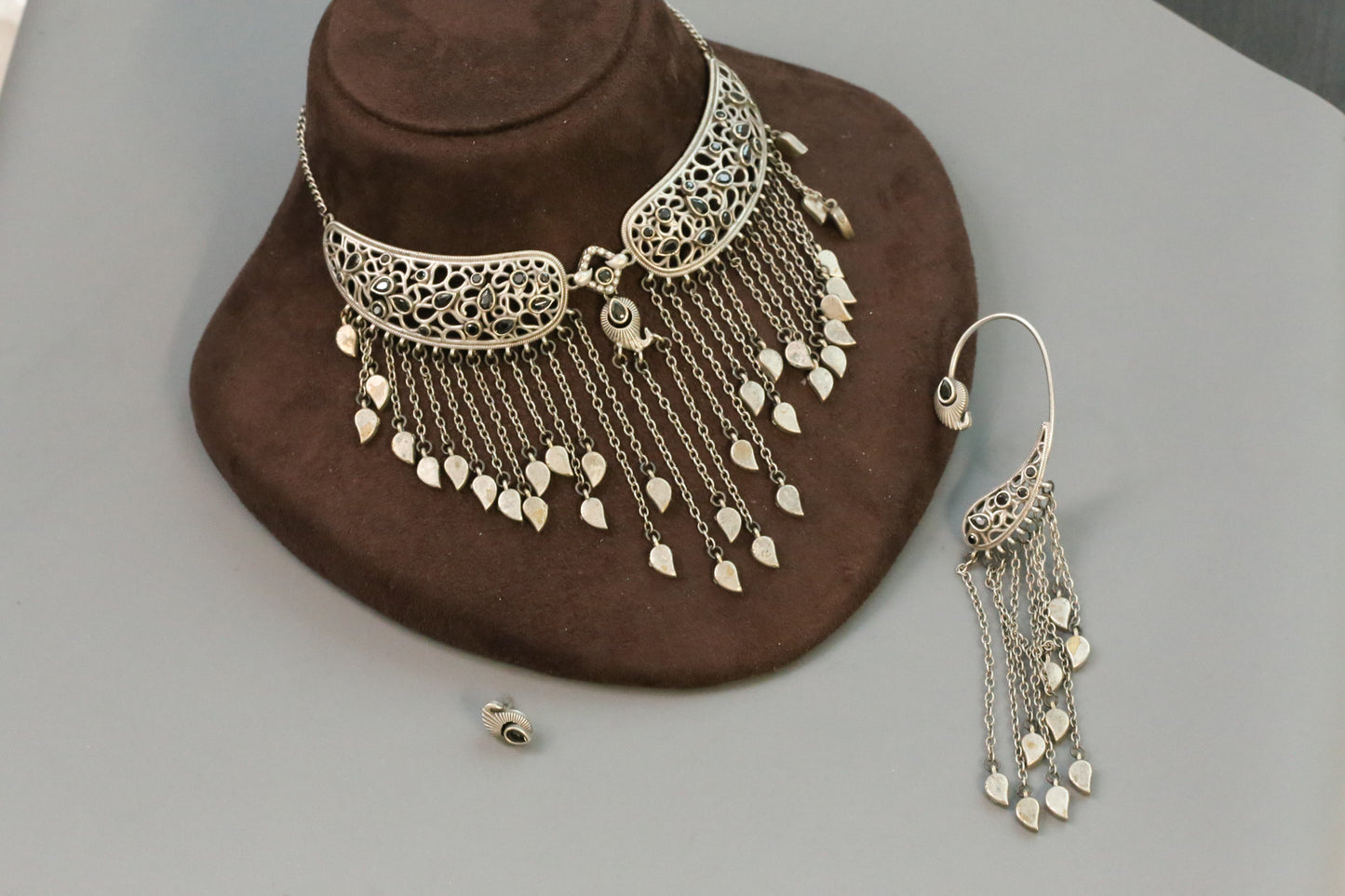 Kinjal Dave Style Fusion Oxidized Set - Black