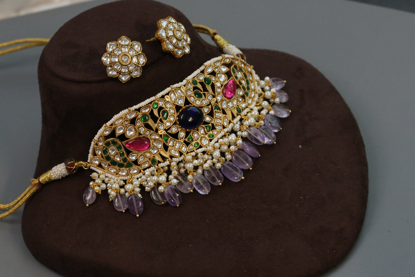 Dhaani Jadau Kundan Choker Set