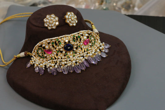 Dhaani Jadau Kundan Choker Set