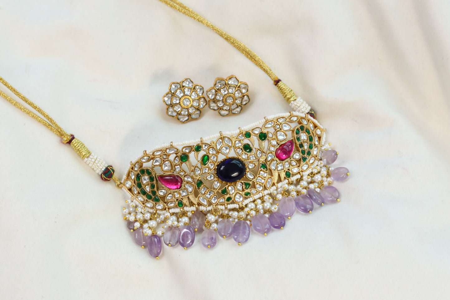 Dhaani Jadau Kundan Choker Set