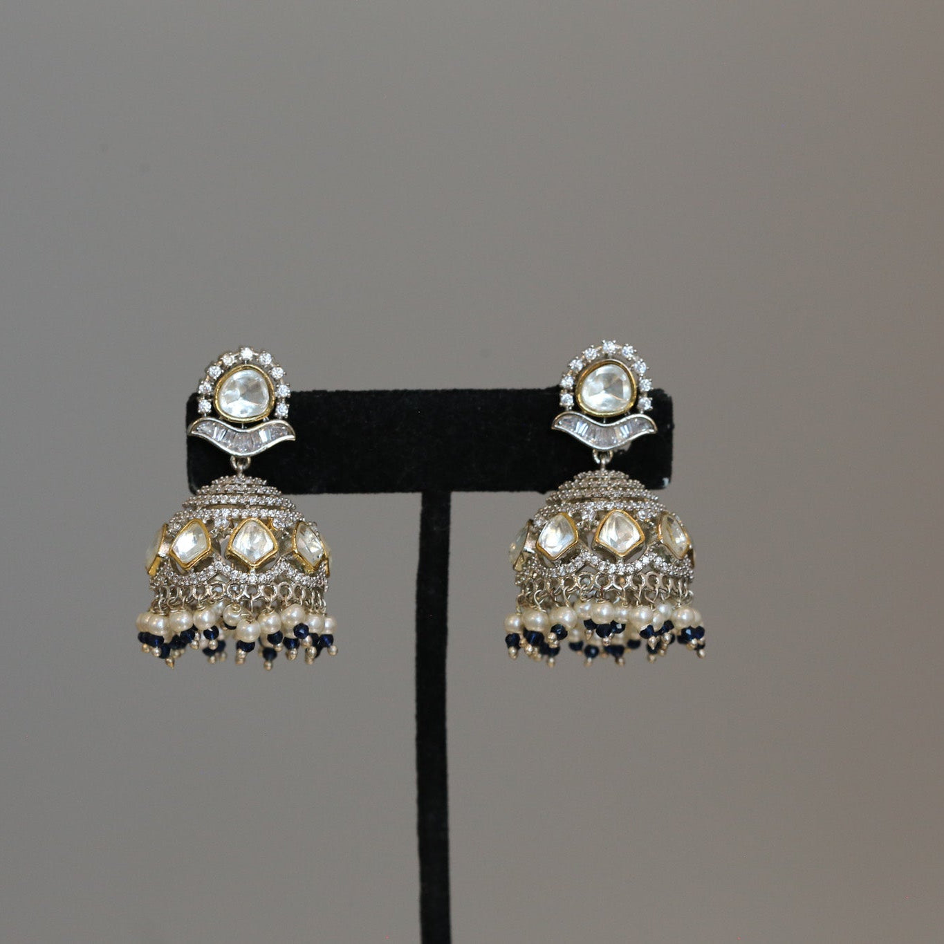 Moissanite CZ Jhumka