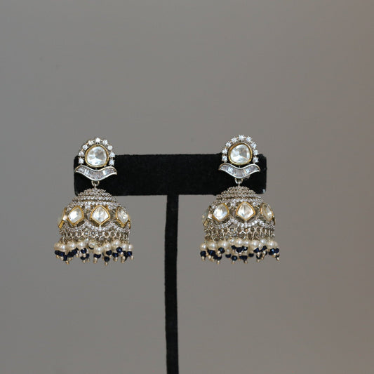 Moissanite CZ Jhumka