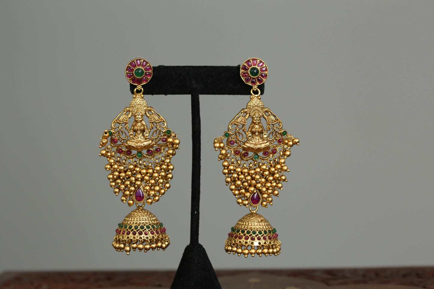 Lakshmi Kemp Jhumka - Multi
