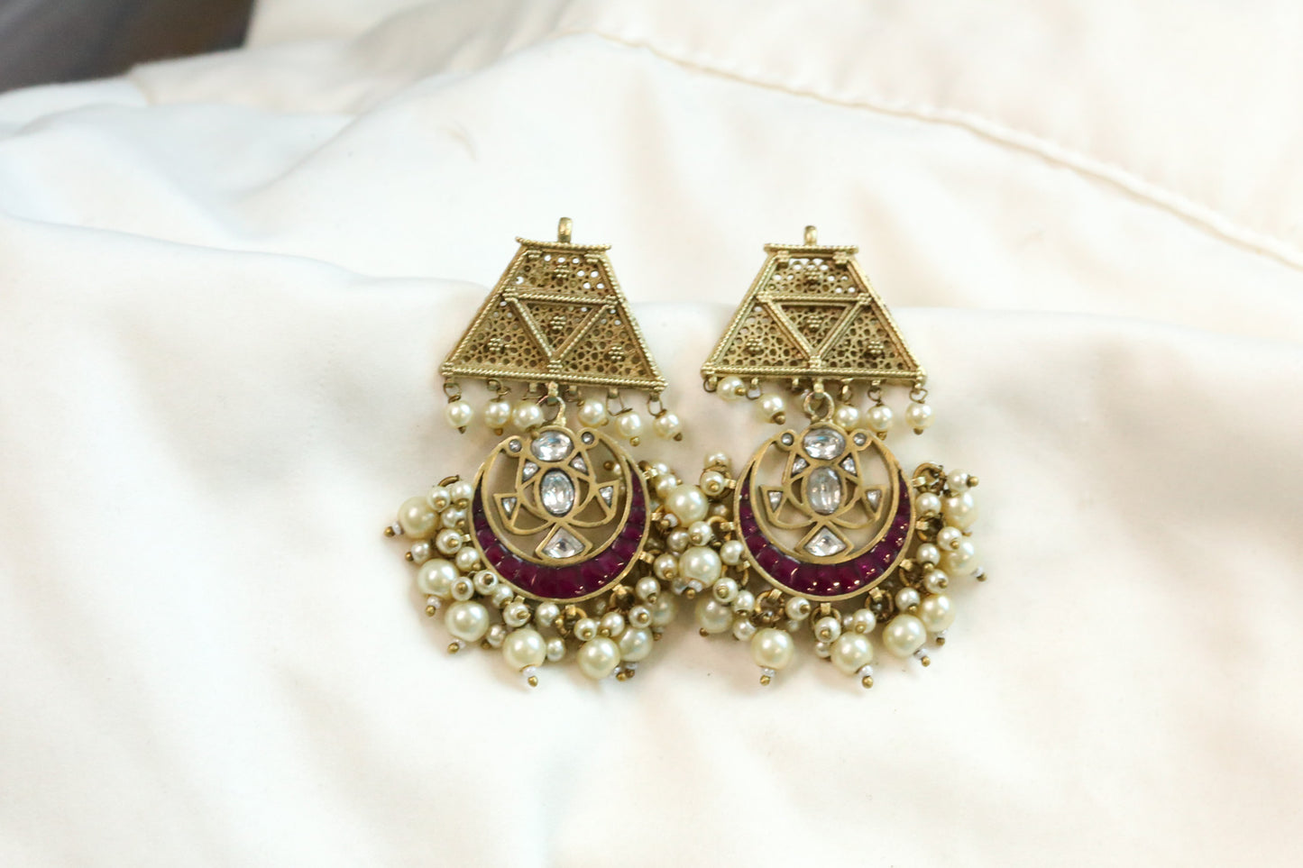 Padmini VIntage Gold Chandbaali