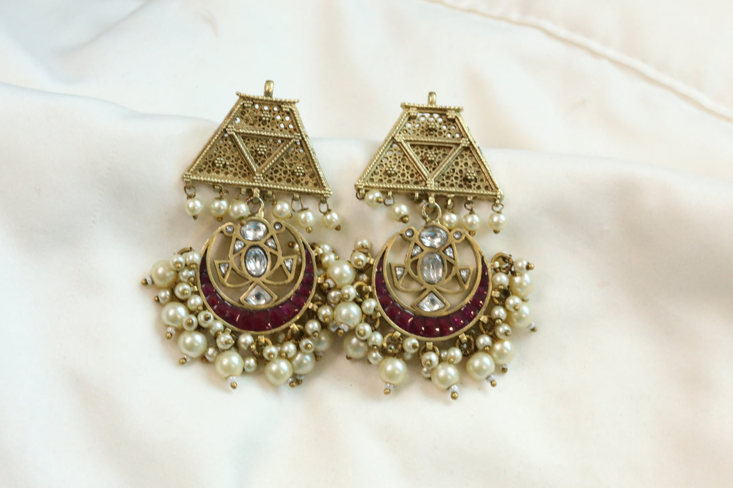 Padmini VIntage Gold Chandbaali