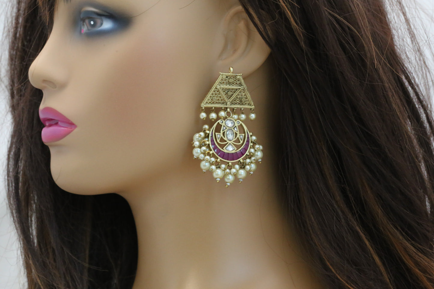 Padmini VIntage Gold Chandbaali