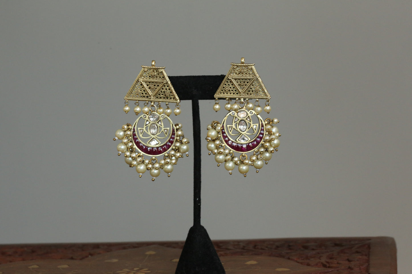 Padmini VIntage Gold Chandbaali