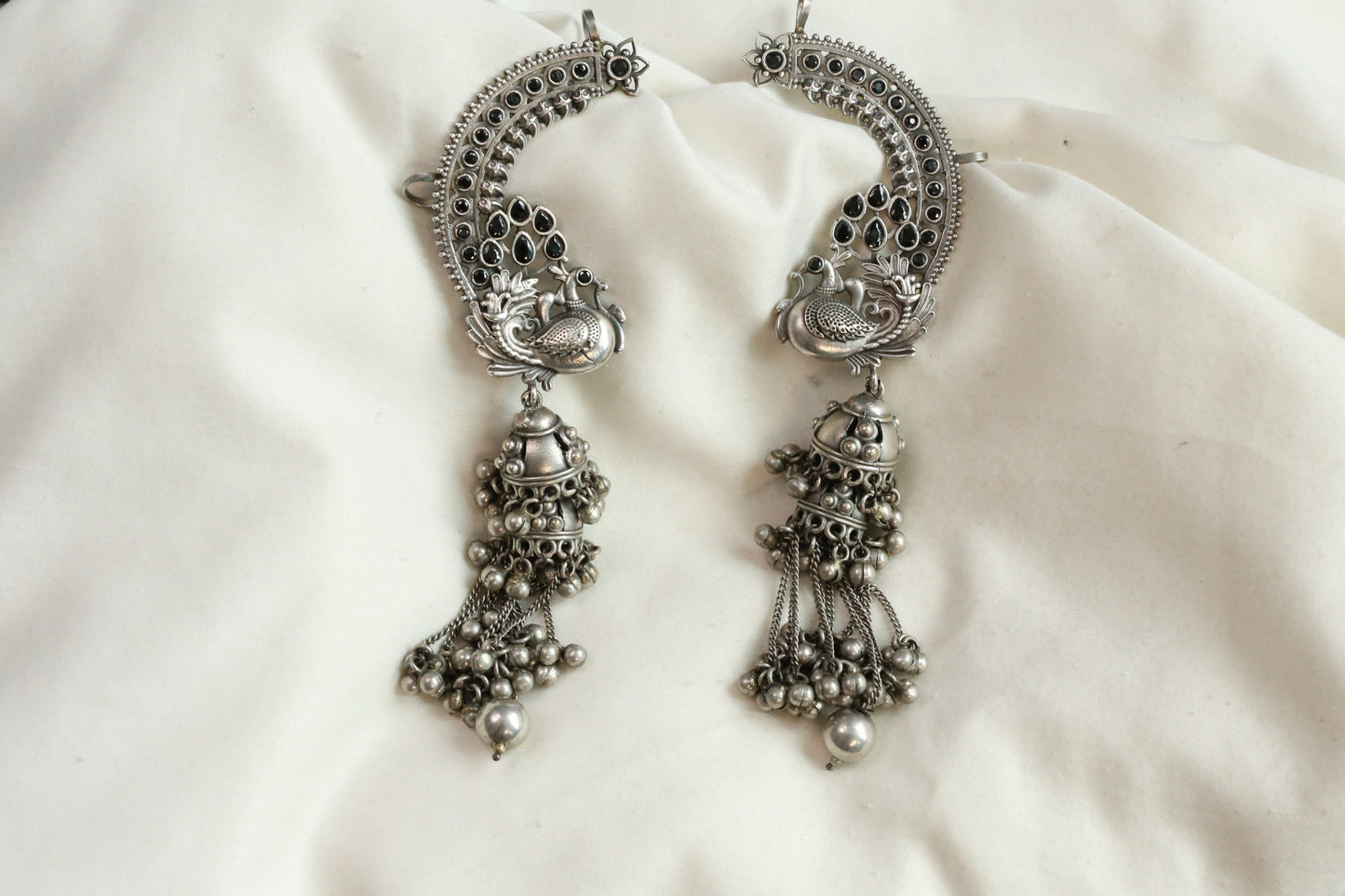 Mayura Earcuff Jhumka- Black