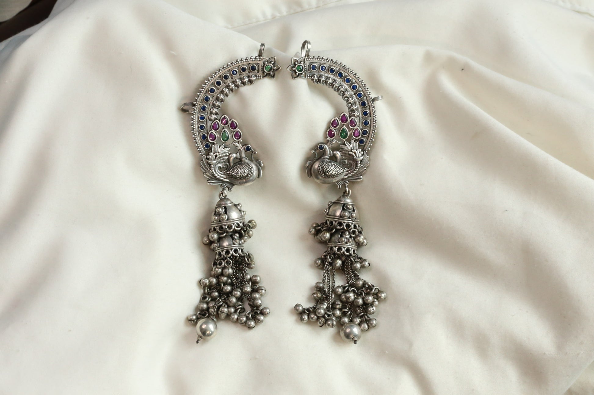 Mayura Earcuff Jhumka- Multi