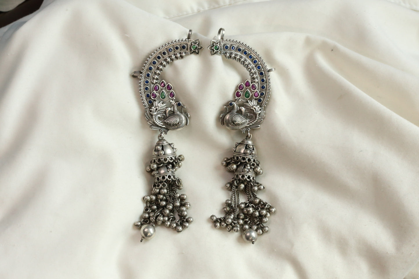 Mayura Earcuff Jhumka- Multi