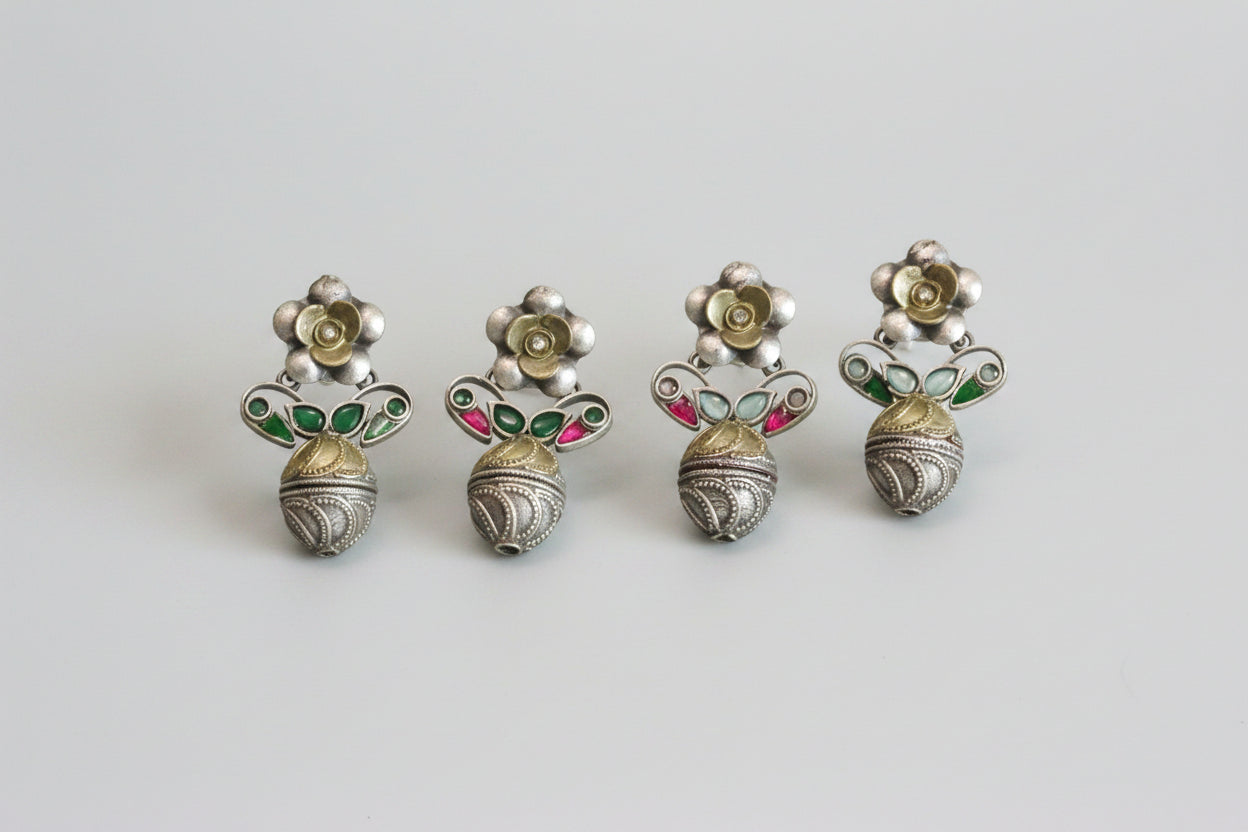 Karishma Dual Tone Earrings