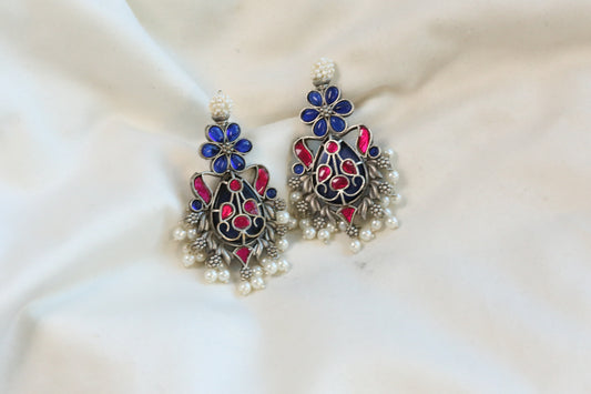 Fusion Earrings - Blue